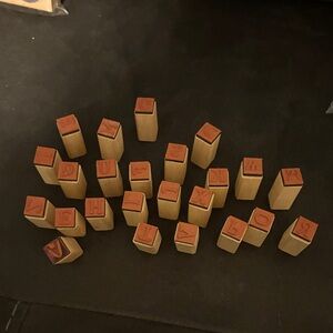 Stampin' Up! Wooden Alphabet Stamps